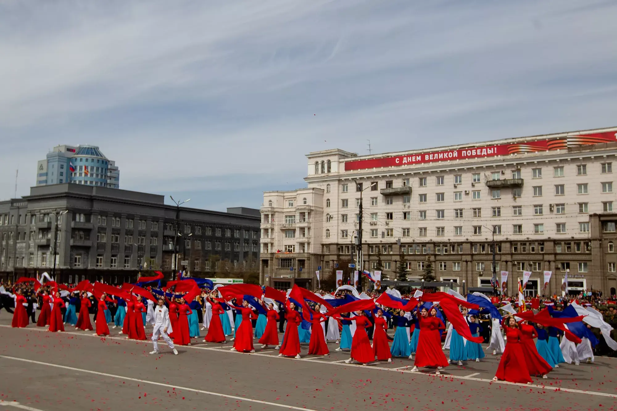 Челябинск – Эпилог торжественного построения в рамках празднования 78-летия Победы в Великой Отечественной войне